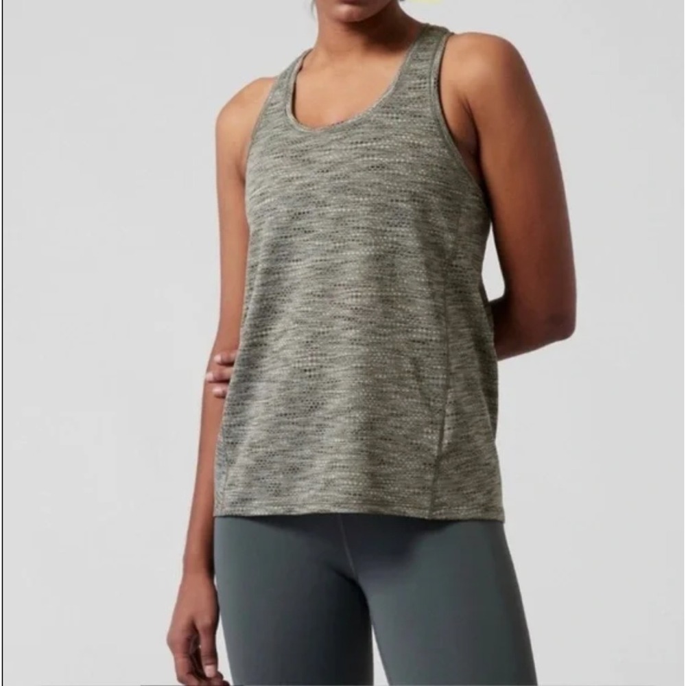 NWT Athleta Ultimate Scoop Mesh‎ Tank Top Size XL Workout Athletic Yoga Fitness